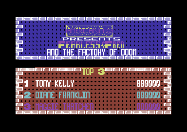 Fearless Fred And The Factory Of Doom screenshot 2 for Commodore 64